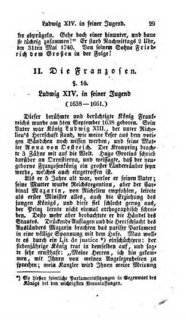 II. Die Franzosen