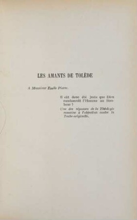 Les amants de Tolède