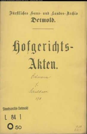 Ostmann in Hörste gegen Schuldner