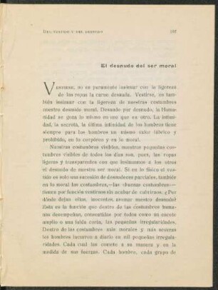 El desnudo del ser moral
