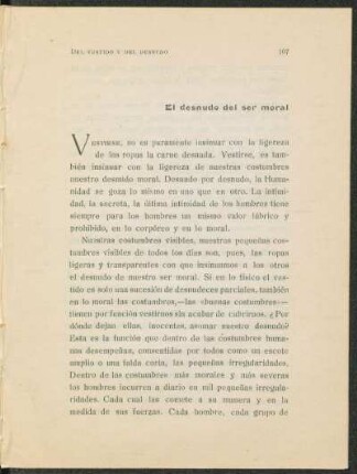 El desnudo del ser moral