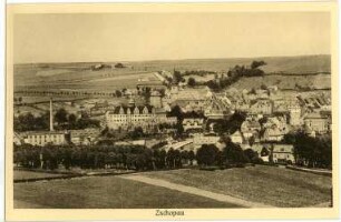 Zschopau. Blick auf Zschopau