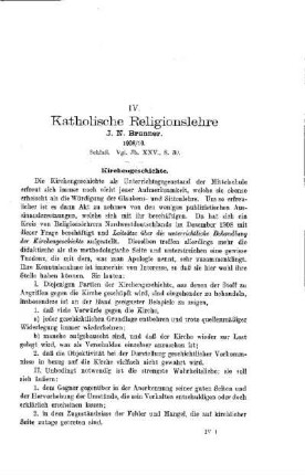 Katholische Religionslehre