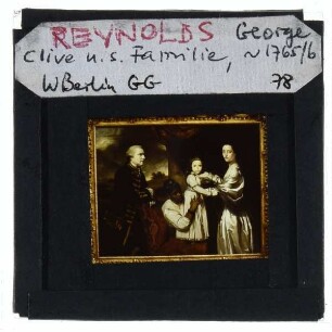 Reynold, George Clive und seine Familie mit indischem Hausmädchen