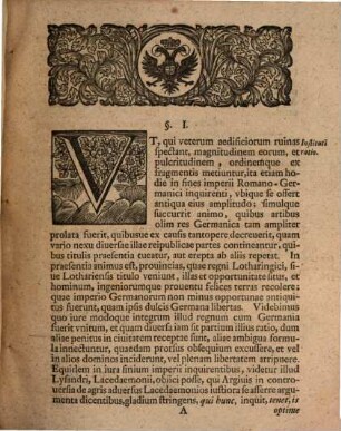 Exercitatio iuris publici de nexu regni Lotharingiae cum Imp. Rom. Germanico