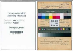 Entnazifizierung Peter Delzepich, geb. 28.11.1898 ()