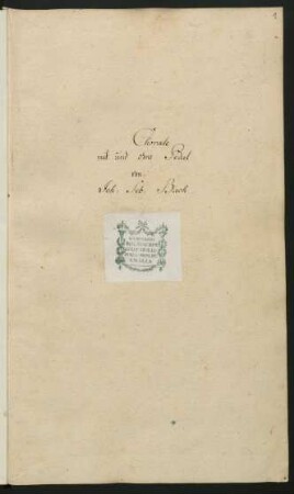 [Choralbearbeitungen für Orgel]