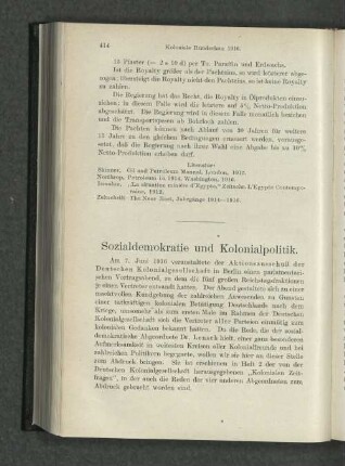 Sozialdemokratie und Kolonialpolitik.