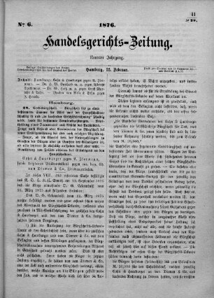No. 6. 12. Februar 1876