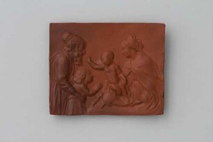 Maria und das Christuskind mit Hl. Zacharias und Johannesknaben