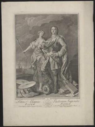 Bildnis des Petrus Magnus, Russorum Imperator
