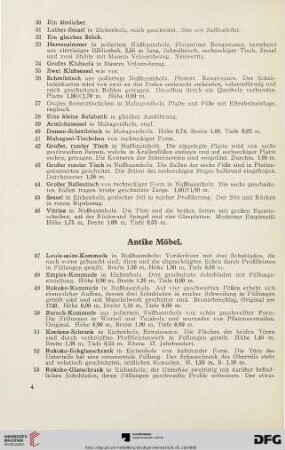 Antike Möbel (Nr. 47-153)