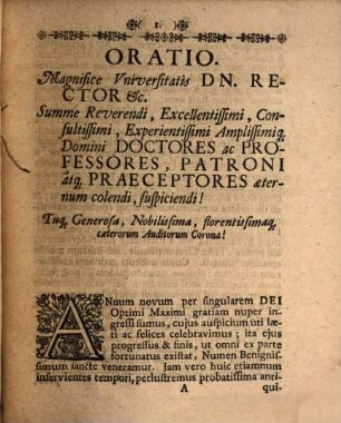 Oratio de Jano, huiusque templo Romae olim alibique terrarum famosissimo