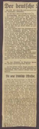 Anonymes Schreiben an Constantin Fehrenbach, Kritik an der Friedensresolution