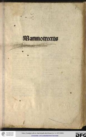 Mammotrectus super Bibliam