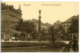 Chemnitz. Theaterplatz und Siegesdenkmal