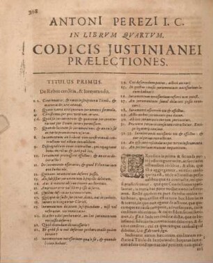 ... In Librvm Qvartvm Codicis Justinianei Praelectiones.
