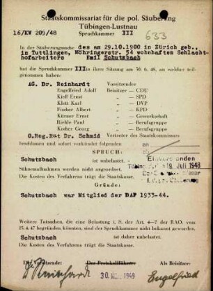 Schutzbach, Emil