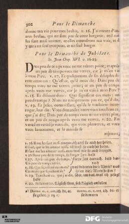 Pour le Dimanche de Jubilate
