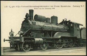 2 B 2/4 gek. 4 Zyl.-Verbund-Schnellzuglokomotive der Preuß. Staatsbahn