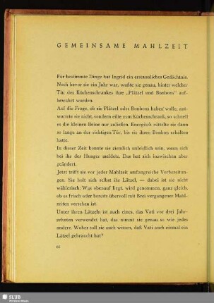 Gemeinsame Mahlzeit