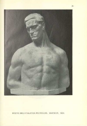 Büste des Athleten Peyrouse. Marmor. 1904
