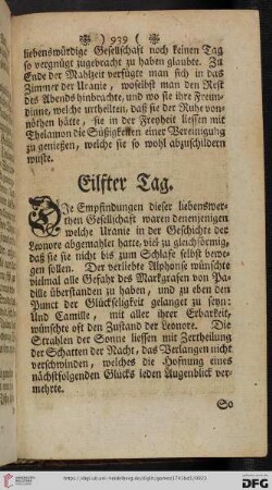 Eilfter Tag