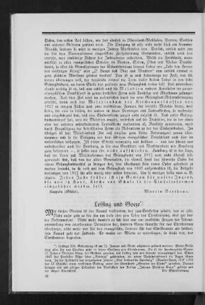 Lessing und Goeze