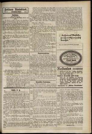 Zweite Ausgabe vom Dienstag, den 25. März 1913.