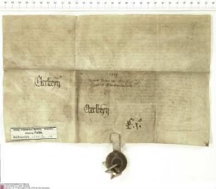 Bote von Eberstein bekundet, dass er von Heinrich [von Kranlucken], Abt von Fulda und dem Konvent von Fulda, eine im Folgenden inserierte Urkunde ...