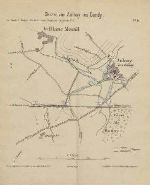 Karte: Skizze von Aulnay les Bondy