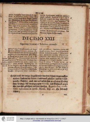 Decisio XXII. Quatenus Injuriati e Tribubus ejiciendi?