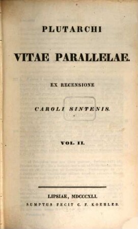 Vitae parallelae, 2