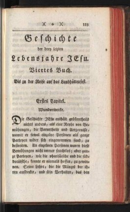 Erstes Capitel. Wunderwerke