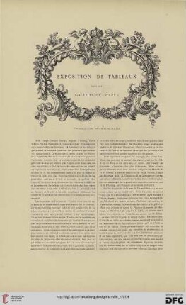 7: Exposition de tableaux dans les galeries de "L'Art"