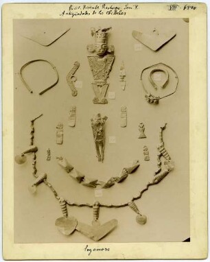 Goldobjekte aus der Sammlung Vicente Restrepo Lam. V Antigüedades de los Chibchas