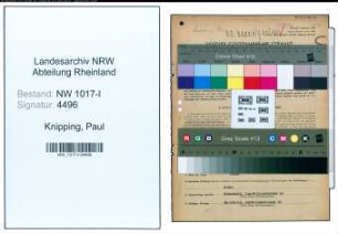 Entnazifizierung Paul Knipping , geb. 21.09.1909 (Transportunternehmer)