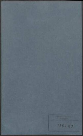 Alexander von Brill (1842-1935). Personalakte des Lehrkörpers : Akte betreffend Alexander von Brill, ordentlicher Professor für Mathematik