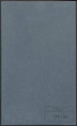Alexander von Brill (1842-1935). Personalakte des Lehrkörpers : Akte betreffend Alexander von Brill, ordentlicher Professor für Mathematik