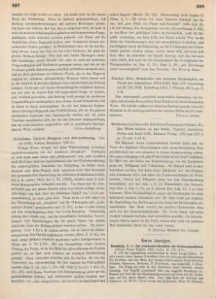 298 [Rezension] Kuno Fischer - Geschichte der neueren Philosophie im Urteil der Jahrzehnte 1852 - 1924