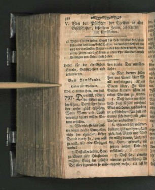 V. Von den Pflichten der Christen in allen Gesellschaften, besondern Zeiten, Lebensarten und Umständen.