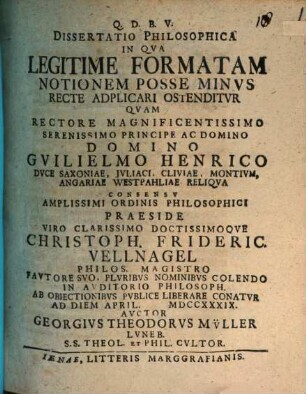 Diss. philos. in qua legitime formatam notionem posse minus recte adplicari ostenditur