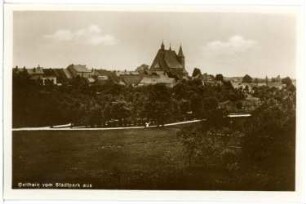Geithain. Blick vom Stadtpark auf Geithain