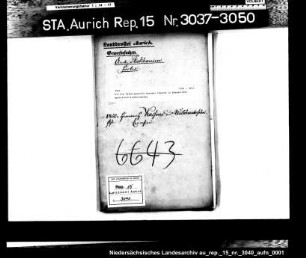 Die dem Färbergesellen Hermann Cassens in Rhauderfehn gestattete Niederlassung