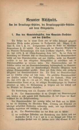 Neunter Abschnitt. Von den Verwaltungs-Behörden