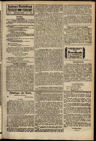 Zweite Ausgabe vom Samstag, den 31. Januar 1920.