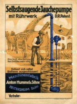 Selbstsaugende Jauchepumpe mit Rührwerk