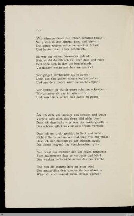 Wir türmten durch der föhren schatten-hände