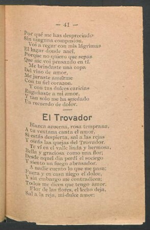 El Trovador