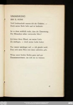 Umarmung Ibn Il Rumi